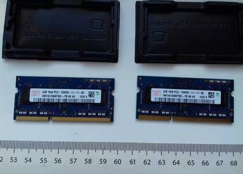 Hynix DDR3 2x4GB PC3 12800U, 1600Mhz, So-Dimm, laptopowe, CL11, Sprawne, HM