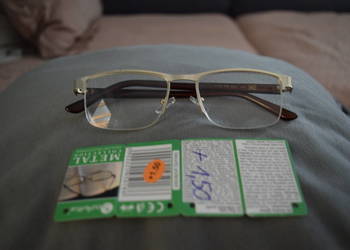 Okulary Korekcyjne Nowe do Czytania + 1.5 * Metalowe * Okazja * Olsztyn