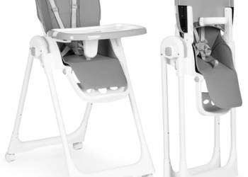 Krzesełko fotelik do karmienia regulacja wysokości ekoskóra pasy podwójna…