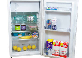 MAŁA LODÓWKA BIUROWA HOTELOWA MINIBAR CHŁODZIARKA PODBLATOWA 85cm inox