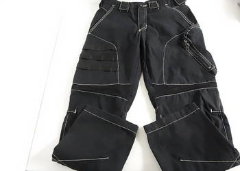 Spodnie Techwear / Tactical Czarne z kontrastowymi szwami Rozmiar M/L