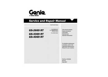 Genie TEREX GS-2669 RT, 3369 RT, 4069 RT instrukcja napraw