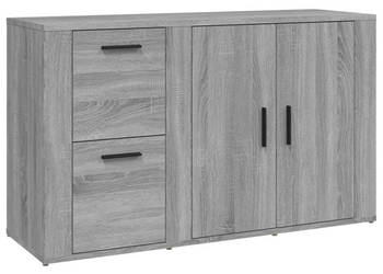Szafka szary dąb sonoma 100x33x595 cm materiał drewnopochodny WM-821002
