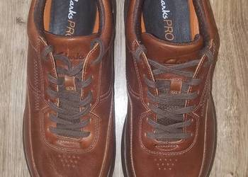 Buty CLARKS Pro Lace 42/43 27.5cm Skórzane półbuty solidne powystawowe