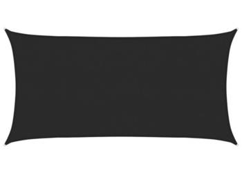 Żagiel przeciwsłoneczny, 160 g/m², czarny, 2,5x5 m, HDPE(311731)