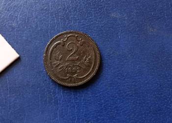 Stare monety 2 halerze 1897 Austria