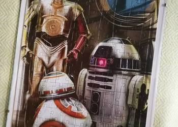 Obraz Star Wars Droidy (Puzzle w antyramie 45x30 cm) – Gotowy do zawieszeni