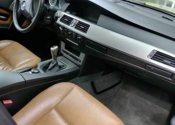 Okazja,BMW E 60,Seria 5,2007/2008!Skóry Miodowe,Czarna.