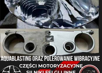Polerowanie wibracyjne aluminium aquablasting szkiełkowanie renowacja felg