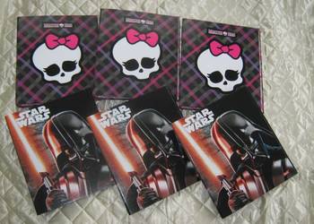 Segregator A4 Monster High i Star Wars Nowe