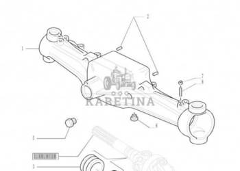 New Holland T6090 T6070 Pochwa mostu napedow 87633190