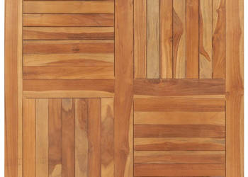 Blat stołu lite drewno tekowe kwadratowy 90x90x25 cm WM-48991