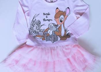 Nowy komplet spódniczka + bluzka Disney Bambi 74
