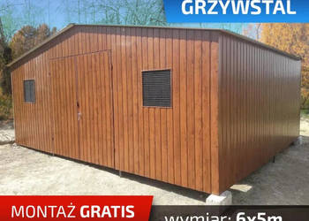 Garaż Drewnopodobny 6x5 , Hale - GrzywStal