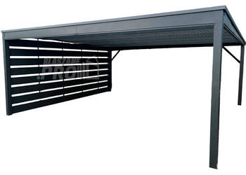 Carport – Wiata samochodowa CarPort 5×5 m – antracyt GP737