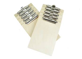 Clipboard drewniany A5 podkładka z klipsem 50szt.