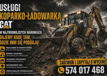 Usługi koparko-ładowarką (Cat 428D)