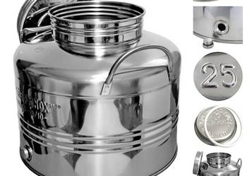 Beczka antałek inox ze stali nierdzewnej 25L bańka bimber nalewka whisky