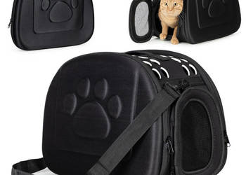 Duży transporter dla kota psa torba podróżna czarny Petsi