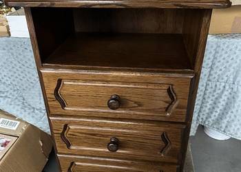 Dębowa komoda z szufladami 52cm