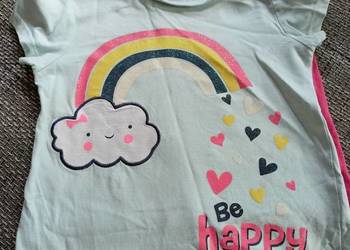 Bluzeczki na krótki rękaw w rozmiarze 86/92- 2 sztuki 5 zł