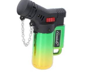 Zielono-Żółty Mały Palnik Gazowy z Regulacją Wysokości Płomienia Gentelo