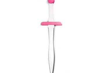 Biało-różowy miecz | Drewno | 50 cm | Wojownicza Księżniczka