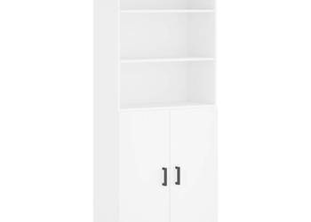 Witrynka biała 695x34x180 cm materiał drewnopochodny WM-3189253