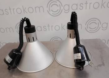 Lampa do podgrzewania potraw - wisząca stożkowa srebrna 250W  Hendi 273869
