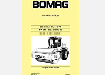 BOMAG BW211 212 213 D-40 PD-40 instrukcja naprawy PL walec