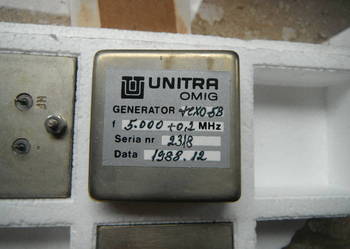 TCXO-5B Generator kwarcowy 5000 Hz Unitra  N.O.S. 5 MHz