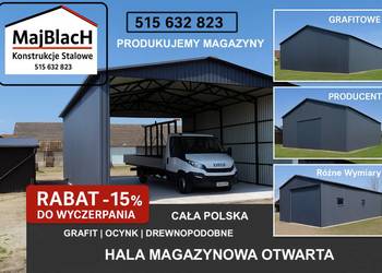 Garaż GRAFIT - kolory RAL  | Blaszak | Zadaszenie  | Montaż Gratis – Maj-Bl