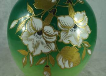 Wallendorf goldrelief porcelanowy wazon pozłacany