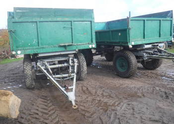 2XPrzyczepa wywrotka HW 6011 IFA 6 t zarejestrowana