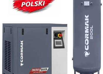 Sprężarka śrubowa LUFT 700 VSD + PM - 5,5kW - 650L/min. + Zbiornik 200L