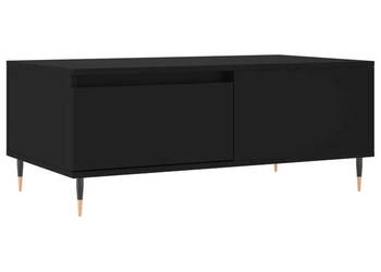 Stolik kawowy czarny 90x50x365 cm materiał drewnopochodny WM-830797
