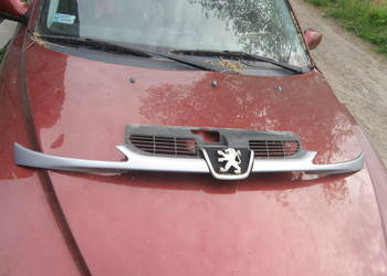 Grill Atrapa chłodnicy wlot powietrza Peugeot 206 srebrna/szara/stalowa