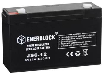 Akumulator 12Ah ENERBLOCK AGM JS6-12 6V