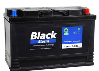 Akumulator 120Ah 800A EN BLACK STORM P+