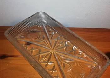 Patera szklana PRL Patera szklana PRL