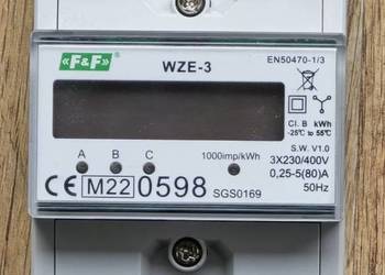 Licznik energii 3-fazowy na szynę TH-35 WZE-3 F&F