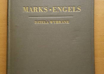 KSIĄŻKA "Dzieła wybrane" Marks * Engels, tom II z 1949 roku