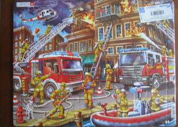 Puzzle Maxi w ramce 45 - Strażacy w akcji