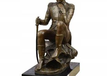 Gladenbeck Styl - Napoleon Bonaparte - Siedzący Zamyślony Figura z Brązu