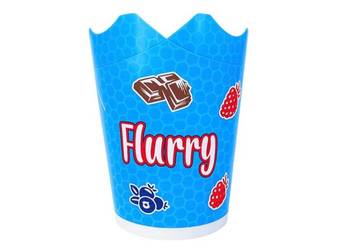 Kubki do lodów flurry, kubek składany papierowy 600szt.