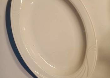3x Półmisek owalny LUBIANA 24x16 cm – Biała porcelana