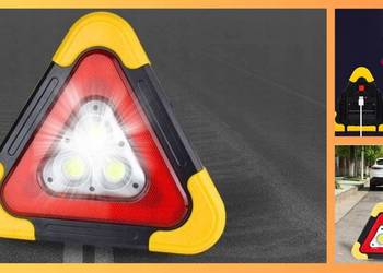 Trójkąt awaryjny LED niezbędny do samochodu