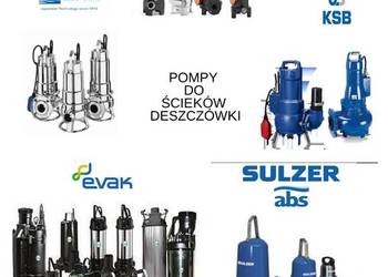 Pompy do ścieków i deszczówki.