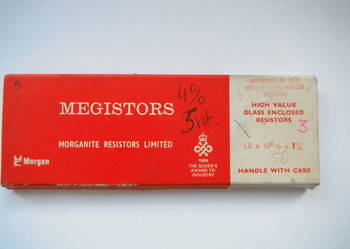 Rezystor wysokich wartości 1.0x10^8 Ohma Morganite Megistor