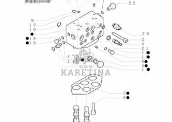 New Holland T6010 T6090 T7230 Zawór sterujący 5195592